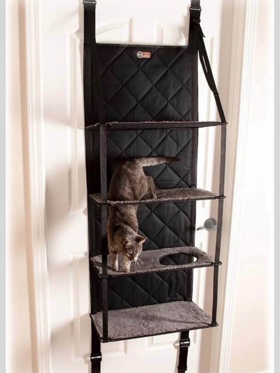 k & h pet Other - K & H pets Black/Gray Over-the-Door Cat Shelf Tower